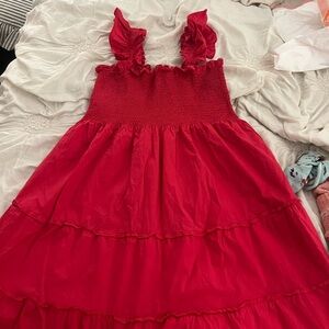 Hill House Raspberry Red Ellie Nap Dress Large